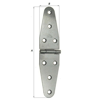 Cerniere per arredamenti nautici acciaio inox 160X37 858IN