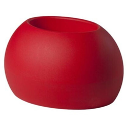 Vaso Per Piante Ovale Design Moderno Slide Blos Pot | Colore: Rosso en oferta