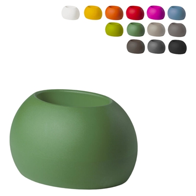 Vaso Per Piante Ovale Design Moderno Slide Blos Pot | Colore: Verde Anice