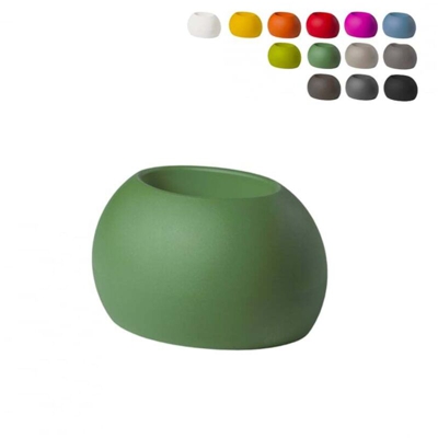 Vaso Per Piante Ovale Design Moderno Slide Blos Pot | Colore: Verde Anice