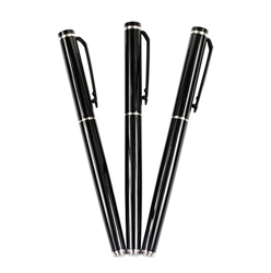 Ranvi JinHao 101 stilografica nera con cerchio in argento, 3 pezzi, 1 penna stilografica, 1 fontana fine, 1 penna calligrafica, scatola regalo precio