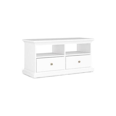 Mobiletto Essenziale Porta Tv, Colore Bianco, Cm 102 X 50 X 41