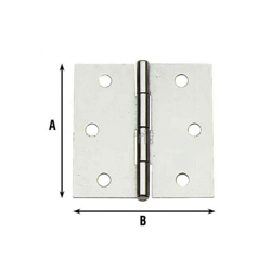 Cerniere quadre in acciaio zincato Aldeghi art.121 | 30 mm precio