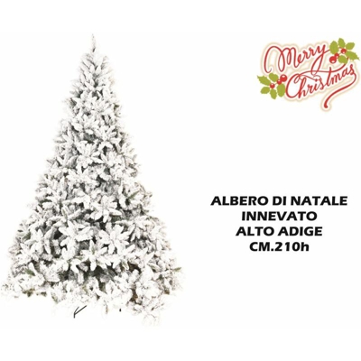 Albero Di Natale Innevato Cm.210 Alto Adige