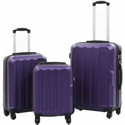 Set Trolley a Custodia Rigida 3 pz Viola in ABS características