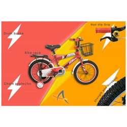 Bicicletta Metallica Da 16 '' O 18 '' Con Ruotelle In Plastica en oferta
