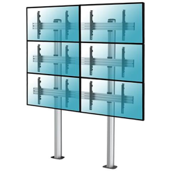 031-2600k3 Supporto Da Pavimento Videowall Da Avvitare Per 6 Schermi Monitor Tv Lcd Led 45''''-55'''' precio