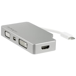 Adattatore Audio / Video da Viaggio 4 in 1 - USB Type-C a VGA, DVI, HDMI o mDP - in Alluminio - 4K precio