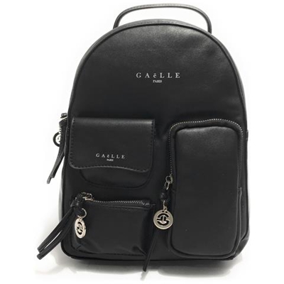 Borsa Donna Gaëlle Zaino In Ecopelle Nero Con Logo B22ge05 Gbda2621 Media