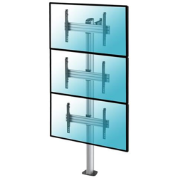 030-1300k3 Supporto A Pavimento Per 3 Tv Lcd Led 40''''-65'''' Da Avvitare, Altezza 240 Cm precio