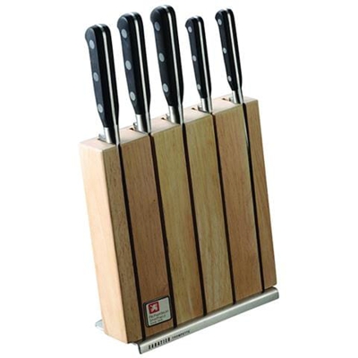 Blocco Di 5 Coltelli In Acciaio Inox - 658001