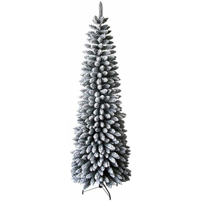 ALBERO DI NATALE INNEVATO 'DIMITRI SLIM' h.240 cm - base 81 cm / 795 rami