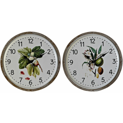 Orologio da Parete Bianco Metallo Frunze Legno MDF (2 pcs) (30.5 x 3 x 30.5 cm) - Dkd Home Decor precio