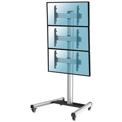 031-1300k2 Supporto Tv Da Pavimento Mobile Con Ruote Per 3 Schermi Tv Lcd Led Da 40'''' A 65'''', Altezza 240 Cm características