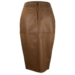 Gonna Tubino Midi In Pelle en oferta
