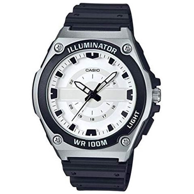Orologio Analogico Quarzo Uomo con Cinturino in Resina MWC-100H-7AVEF