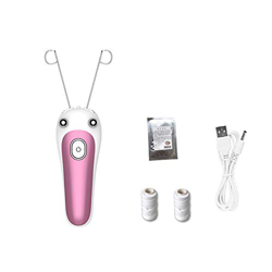 Filo Epilatore Facciale, Depilatore Elettrico, Elettrico Peli del Viso Rimozione di Capelli, Le signore epilatore Set, Usb Ricaricabile, con Filo di C precio