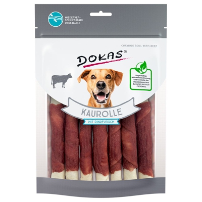 Dokas Involtini da masticare Snack per cani - Carne di manzo  - Set %: 3 x 190 g