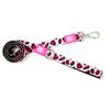 Guinzaglio corto per cani Max & Molly Leopard Pink - L 1,2 m x H 1 cm