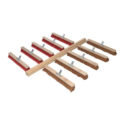 Set pennelli 5 cad. cocco/elaston L.600mm con 10 manici L.1400mm SOREX