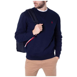 Felpa Uomo In Pile Blu Navy en oferta