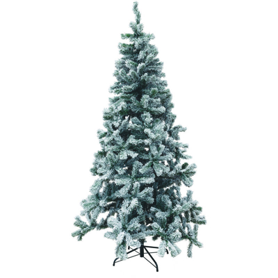 Albero Natale Sestriere Innevato H.240Cm Folto In Pvc