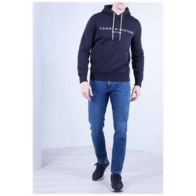 Uomo - Felpa In Cotone Nero Con Cappuccio