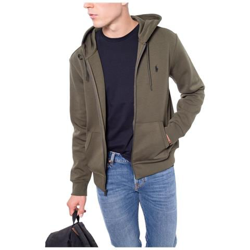 Felpa Uomo Con Cappuccio E Zip Blu Navy en oferta