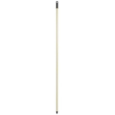 Manico Basic fisso in metallo per scope, mop - Lunghezza 130 cm