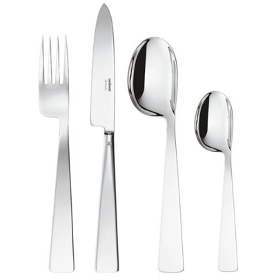 Servizio 24 Pz Manico Orfèvre Conca Gio Ponti Inox