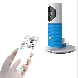 DZSF 720P HD Clever Dog WiFi Sicurezza Domestica Telecamera IP Baby Monitor Citofono Smart Phone Audio Visione Notturna Cam De Seguridad,Blue precio