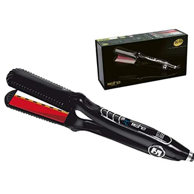 PIASTRA CAPELLI PROFESSIONALE STRETTA LISCIA E RICCIA IN TITANIO E TORMALINA DIGITALE CON BORSA TERMICA GLAM SHE