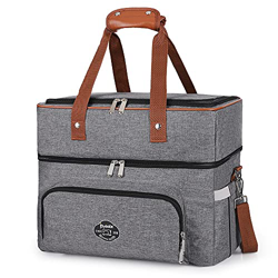 Pynhoklm Borsa Termica Pieghevole da 26L, Per Picnic, Shopping, Borsa Termica Doppia Per Sport, Picnic, Campeggio en oferta