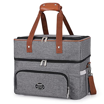 Pynhoklm Borsa Termica Pieghevole da 26L, Per Picnic, Shopping, Borsa Termica Doppia Per Sport, Picnic, Campeggio
