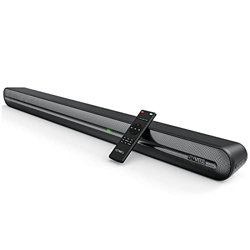 Heymell Soundbar 130 W, altoparlanti TV 125 dB, audio surround DSP, driver 6x 2,25", subwoofer integrato per soundbar Bluetooth, AUX USB ottico HDMI,  precio
