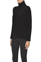 Ribbed knit turtleneck pullover características