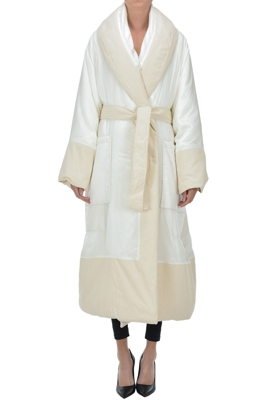 Ecofriendly robe coat style down jacket