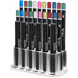 Organizzatore di supporto per matita labbra eyeliner trucco acrilico trasparente, 26 slot Slot precio