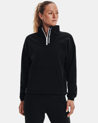 Felpa con cappuccio UA RUSH™ Fleece ½ Zip da donna en oferta