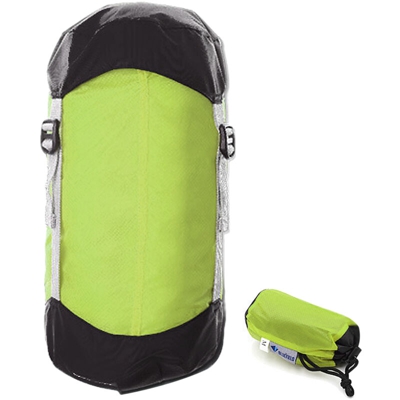 Sacco a compressione ultraleggero sacco a pelo sacco portaoggetti verde 15L (M)