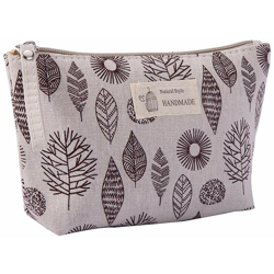 Borse per il trucco da viaggio con motivo a foglia senza maniglia Dimensioni della cerniera Lunghezza 21 cm x larghezza 13 cm precio