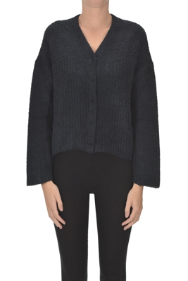 Ribbed knit cardigan