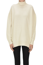 Cashmere turtleneck pullover en oferta
