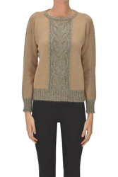 Wool-blend pullover en oferta