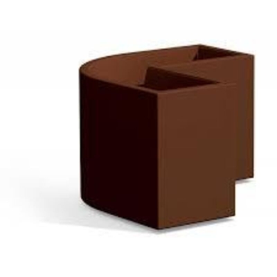 Fioriera Angolare Flowerpot Viola in Polimero Cm 160X35X50 H - Monacis