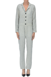 Striped cotton jumpsuit características