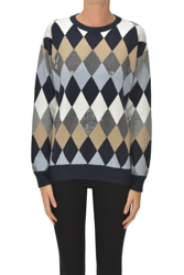 Embellished geometric pattern pullover características