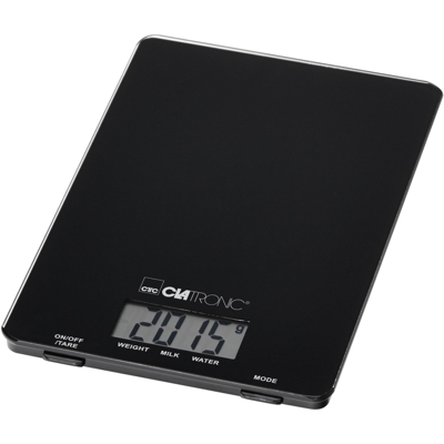 KW 3626 Nero Superficie piana Rettangolo Bilancia da cucina elettronica