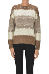 Textured knit pullover en oferta