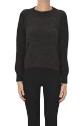 Melange cashmere pullover en oferta